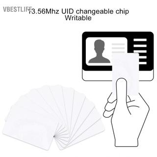 VBESTLIFE Naroote Thông Minh RFID Khối 0 IC Có Thể Ghi Thẻ UID Có Thể Thay Đổi Mục Truy Cập 10 Cái/bộ 13.56 MHz