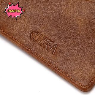 [PNPIA] Thời Trang Nam Da Bifold Kẹp Tiền Đa Chức Năng Mỏng Kẹp Kim Loại Ví Đựng Thẻ VN