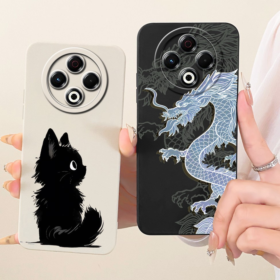 Tecno KL6 Vỏ Tecno Spark 30 Cover Hoạt Hình Thời Trang Dễ Thương Ngộ nghĩnh Sơn Silicon Vỏ Điện Thoại Techno Spark 30
