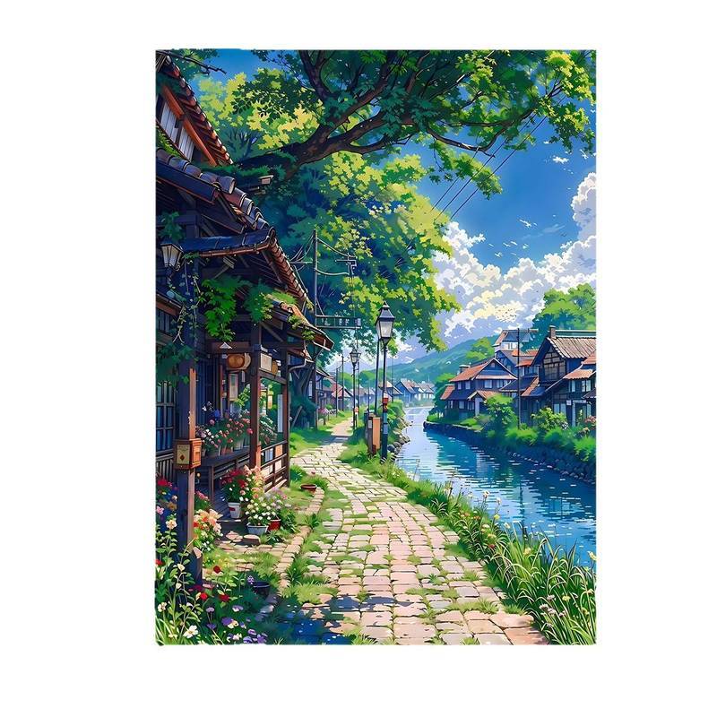 Miyazaki Hayao anime Phong Cảnh Mùa Hè Chữa Bệnh Giá Trị Cao ins Phòng Khách Tranh Trang Trí Cao Cấp Trang Trí Nhà Cửa Tranh Vải
