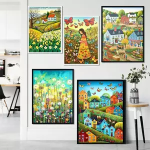 Tranh canvas nghệ thuật hoa bán chạy nhất để trang trí lối vào nhà hàng và phòng khách