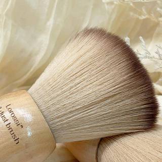 ELBBKG Fluffy Nail Art Dust Brush Tay cầm bằng gỗ tròn Dụng cụ làm sạch móng tay cho Salon mới