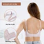 Áo ngực cỡ lớn dành cho nữ, Size lớn, Cổ chữ V sâu, Hỗ trợ thạch mềm, Không có vòng thép, Thiết kế đáy mỏng, Giảm hiệu ứng hình ảnh của ngực và nách to.