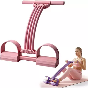 Dây kháng lực bàn đạp có tay cầm, Dây kéo đàn hồi, kháng lực Yoga đa chức năng, Dây kháng lực bàn đạp chân, tập thể dục kéo dài cho bụng, Eo
