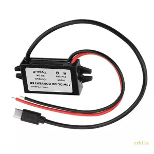 Exhila đáng tin cậy Bộ chuyển đổi nguồn USB C 12V 24V sang 5V đáng tin cậy Bộ chuyển đổi nguồn ngoài trời Bộ chuyển đổi bước xuống để sạc an toàn cho điện thoại di động