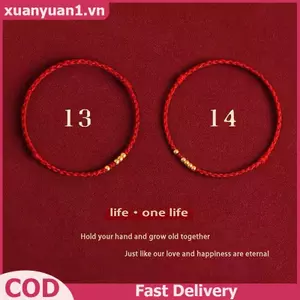 XUAN Handmade Luy Cặp Đôi Vòng Tay Cuộc Sống 1314 Phương Pháp Cổ Shajin Chuyển Hạt Tay Dệt Vòng Tay Cho Bạn Gái Người Yêu Quà Tặng VN