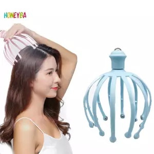 < Honeyba > 1 Máy Mát Xa Da Đầu Với 18 Móng Vuốt Đầu Cầm Tay Massage Scratcher Để Thư Giãn Sâu Kích Thích Tóc Và Giảm Căng Thẳng Massage Đẹp