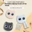 < Honeyba > Bộ 6 Cọ Trang Điểm Du Lịch Mini Có Gương Hộp Bảo Quản Mèo Bộ Cọ Trang Điểm Du Lịch Bột Mỹ Phẩm Blush Trộn Bàn Chải Đẹp