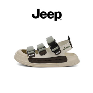 Giày Sandal Trẻ Em JEEP Mùa Hè Thoáng Khí Chống Trơn Trượt Đế Mềm Bé Trai Bé Gái Giày Đi Biển Ngoài Trời