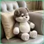 Chó Nhồi Bông Sang Trọng Dễ Thương Cudly 23,6 Inch Mềm Chó Con Thú Nhồi Bông Cho Phòng Khách Phòng Chơi Game Văn Phòng Ghế Sofa Xe sonlekvn