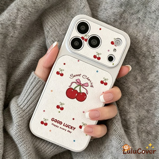 Ốp Da Nơ Anh Đào Ngọt Ngào Mùa Xuân Cho Redmi Note 15 14 13 12 12S Turbo 11 SE 11S 11T 10 9 Pro Max Lite 10S 9S 8 Pro Plus 5G 4G Đơn Giản Nhiều Màu Sắc Chấm Bi Thẩm Mỹ Bao Da Bé Gái