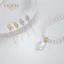 PNPIA- Mặt dây chuyền kim mịn vàng 14K Bule Kim cứng dài Bule cho bò Nostril Đồ trang sức đính kèm an toàn