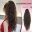 PNPIA- 24 Inch Xoăn Tổng Hợp Đuôi Ngựa Nối Dài Vuốt Vuốt Kẹp Tóc Cho Nữ Qui Phong Cách Sửa Chữa