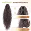 PNPIA- 24 Inch Xoăn Tổng Hợp Đuôi Ngựa Nối Dài Vuốt Vuốt Kẹp Tóc Cho Nữ Qui Phong Cách Sửa Chữa