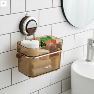Giỏ đựng cốc hút Giá sắp xếp treo tường cho túi trà Khăn mặt Sử dụng tại nhà