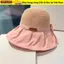 SNUGHOUSE Mũ chống nắng vành rộng lớn, Mũ xô nữ thời trang ngoài trời, Mũ đi biển Du lịch mùa hè Mũ đuôi ngựa