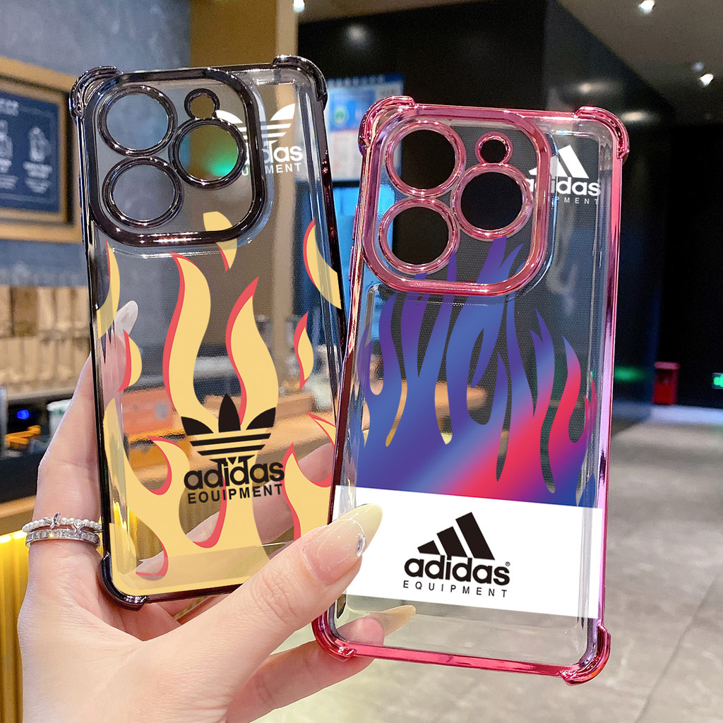 Tương thích với Infinix Hot 50i 40i 40 Pro 30 Play Note 30 Smart 9 8 Adid Fire Clear Mạ Case Chống rơi