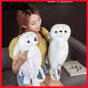 Túi đi học OLVIDO, Ba lô búp bê sang trọng hoạt hình dễ thương, Túi đeo vai nhồi bông mềm