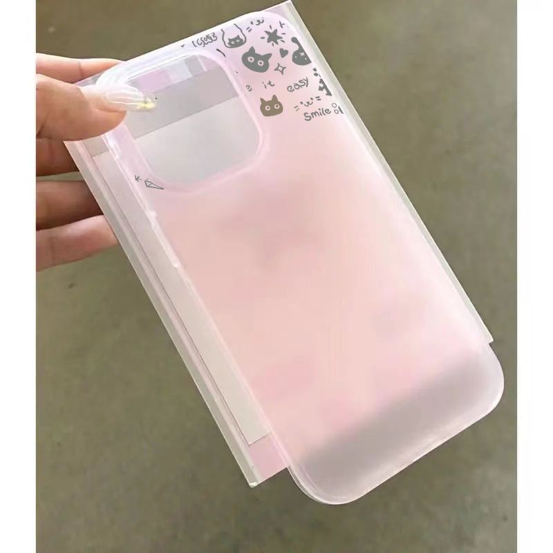 Màu xanh bạc hà mùa hè, nhiều chú mèo phù hợp với vỏ điện thoại nhám 1716, mềm 14p