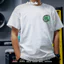 Áo thun nam Thái độ Nhật Bản JDM Sửa đổi Dự án ô tô u Má phanh thời trang màu xanh lá cây in hình Cotton nguyên chất tay ngắn