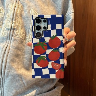 Ốp lưng Tomato Pattern s26ultra thích hợp cho Samsung s26 s22u s23 plus s23FE s24 s25 plus A55 A56 A36 ốp lưng điện thoại di động