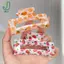 Kẹp vuốt tóc hình trái cây đơn giản mùa hè dành cho nữ Kẹp tóc vuông đầy màu sắc Thời trang Phụ kiện tóc ngày lễ tình nhân