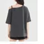 Thời Trang Off-the-Shoulder Nữ Tay Ngắn 2026 Nơ In Hình Cổ t-Sleeve Đính Rời Top Quần Áo Nữ Giao Hàng Ngày 24 tháng 5.19