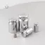 Maybest Dụng cụ giảng dạy cân bằng điện tử Dụng cụ gia đình 2g / 10g / 20g / 50g / 100g Gram Trọng lượng mạ Chrome Hiệu chỉnh chính xác {VN}