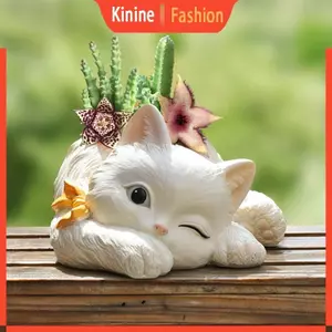 KIN Succulents Hoa Nhựa Khuôn Silicon Thích Hợp Cho Diy Vườn Bê Tông Hoa Trang Trí Nhà