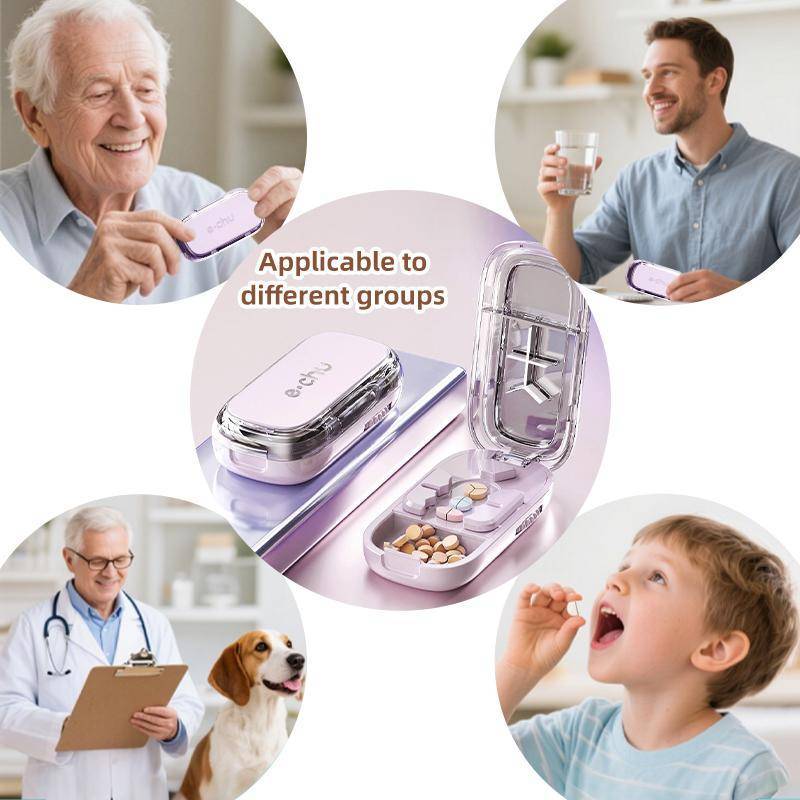 Cod 3in1 thuốc cắt chính xác cắt thành một nửa/thứ ba/quý thuốc chia tổ chức máy tính bảng di động tách thuốc splitter