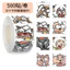 500 Miếng Dán Cuộn Miếng Dán Bộ Sưu Tập Lớn Phong Cách Hoạt Hình Dễ Thương Sổ Tay Bộ Miếng Dán Trang Trí Niêm Phong Dán Dán 5.20 TY2W
