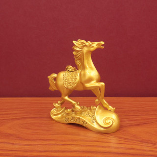 Fortune Ingot Cung Hoàng Đạo Ngựa Trang Trí Động Vật Nhà Phòng Khách Trang Trí Ruyi Tiền Nhảy Ngựa Trang Trí Thủ Công 25.12.8