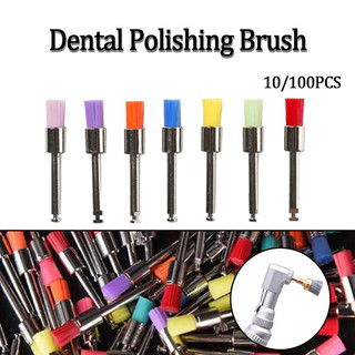 Bàn chải đánh bóng nha khoa dùng một lần Flat / Bowl / Sharp Type Nylon Nha khoa Prophy Máy đánh bóng để làm trắng răng