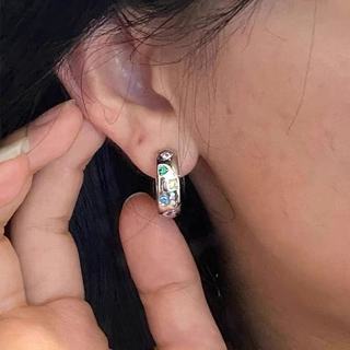 S925 Bạc Khóa Tai Ngôi Sao Đơn Giản - Quà Tặng Thời Trang Cho Nữ