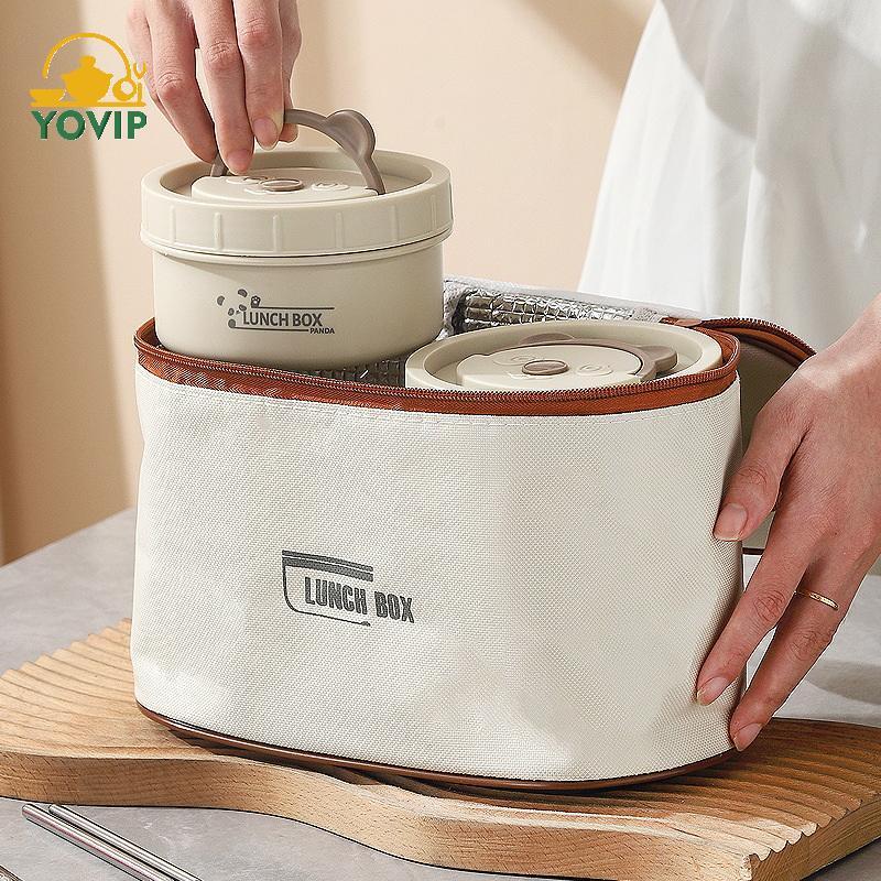 Hộp cơm trưa cách nhiệt YOVIP Staable dành cho người lớn và trẻ em có dấu giữ nhiệt cho bữa ăn khi di chuyển VN
