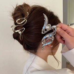 Cao Cấp Ánh Sáng Sang Trọng Kẹp Lớn Đầu Lưng Cá Mập Kẹp Tóc Mới Cao Cấp Ánh Sáng Sang Trọng Kẹp Mũ Đội Đầu Kẹp Tóc