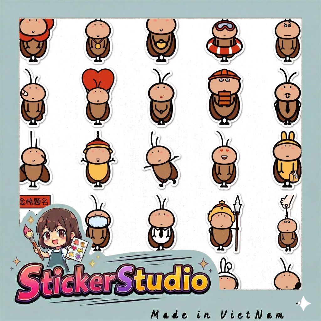 sticker chú gián đáng iu