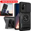 Giáp Xoay Ống Kính Trượt Funda Cho POCO M7 4G Ốp Lưng Vòng Từ Tính Cho Xiaomi POCO M7 Plus 5G Ốp Lưng Chân Đế Có Thể Gập Lại Capa