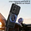 Giáp Trượt Ống Kính Funda Cho Honor X8D 4G Toàn Cầu Xoay Vòng Từ Tính Dành Cho Honor X8D 4G Ốp Lưng Chân Đế Có Thể Gập Lại Capa