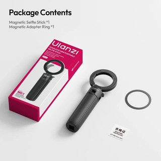 Ulanzı MT71 2 in1 Từ Mini Selfie Stick Để Bàn Chân Đế Cho Iphone 17 16 15 Pro Max Android 180° Có thể điều chỉnh cho Vlog