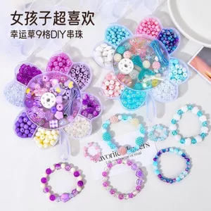 Những Điều Tốt Khuyến Nghị Trẻ Em Tự Làm Đính Hạt Vòng Tay Hộp Quà Tặng Chất Liệu Thủ Công Làm Vòng Tay Trẻ Em Đeo Hạt Bé Gái Đồ Chơi Hộp Quà Tặng
