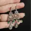 PNPIA- Dân Tộc Bohemian Bạc Hoa Thả Bông Tai Nữ Vintage Rỗng Ra Tòn Ten Bông Tai Cho Quà Tặng Sử Dụng Tiệc
