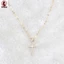 Vòng cổ mặt dây chuyền chéo cổ điển - Trang sức Choker hợp kim dành cho nam nữ