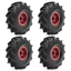 4 62mm 1.0 "Kim Loại Beadlock Bánh Xe Lốp Cho 1 / 18 RC Bánh Xích Traxxas TRX4M 1 / 24 Trục SCX24 FMS FCX24 Ascent-18 Nâng Cấp Phần