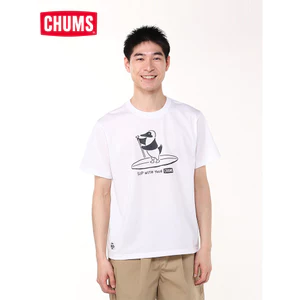 【 100% Cotton Cao Cấp 】 CHUMMS Ván Trượt Họa Tiết Hoạt Hình Dễ Thương In Hình Áo Thun Tay Ngắn Mềm Cao Cấp Mới Rời Top Unisex0515
