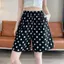 Quần short rộng hai màu chấm bi màu đen trắng phong cách Hàn Quốc dành cho nữ mùa hè Plus Size Béo mm Eo cao ôm hơn trông thường ngày ống rộng F