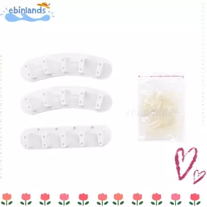 EBINLANDS 3 Chân Đế Móng Tay Thực Hành Có Thể Tháo Rời, Giá Đỡ Huấn Luyện Nghệ Thuật Làm Móng Tay Bằng Nhựa Acrylic, Đế Trưng Bày Có Thể Tháo Rời Đầu Móng Tay Giả Giá Đỡ Màn Hình Sử Dụng Salon
