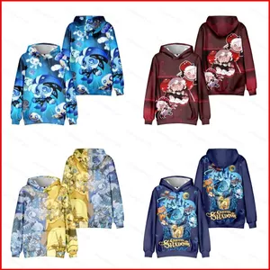 Bánh quy sữa đen YB1‌ Áo Hoodie Anime Cookie Run Kingdo Áo Unisex Dài Tay Top BY1