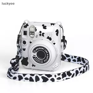 Luckyew Cho Fujifilm Instax Mini 12 Vỏ Máy Ảnh Trong Suốt Bảo Vệ Mang Theo Túi Có Dây Đeo Vai Túi Bảo Quản TQ