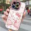 Ốp lưng iPhone Hello Cat Bow Pattern Vỏ máy ảnh silicon mềm - iP 7/8/X/XS/XR/11/12/13/14/15/16/17/Plus/Air/Pro/Max